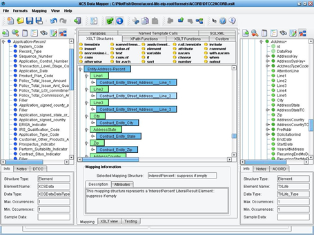 Data Mapping Graphical Interface